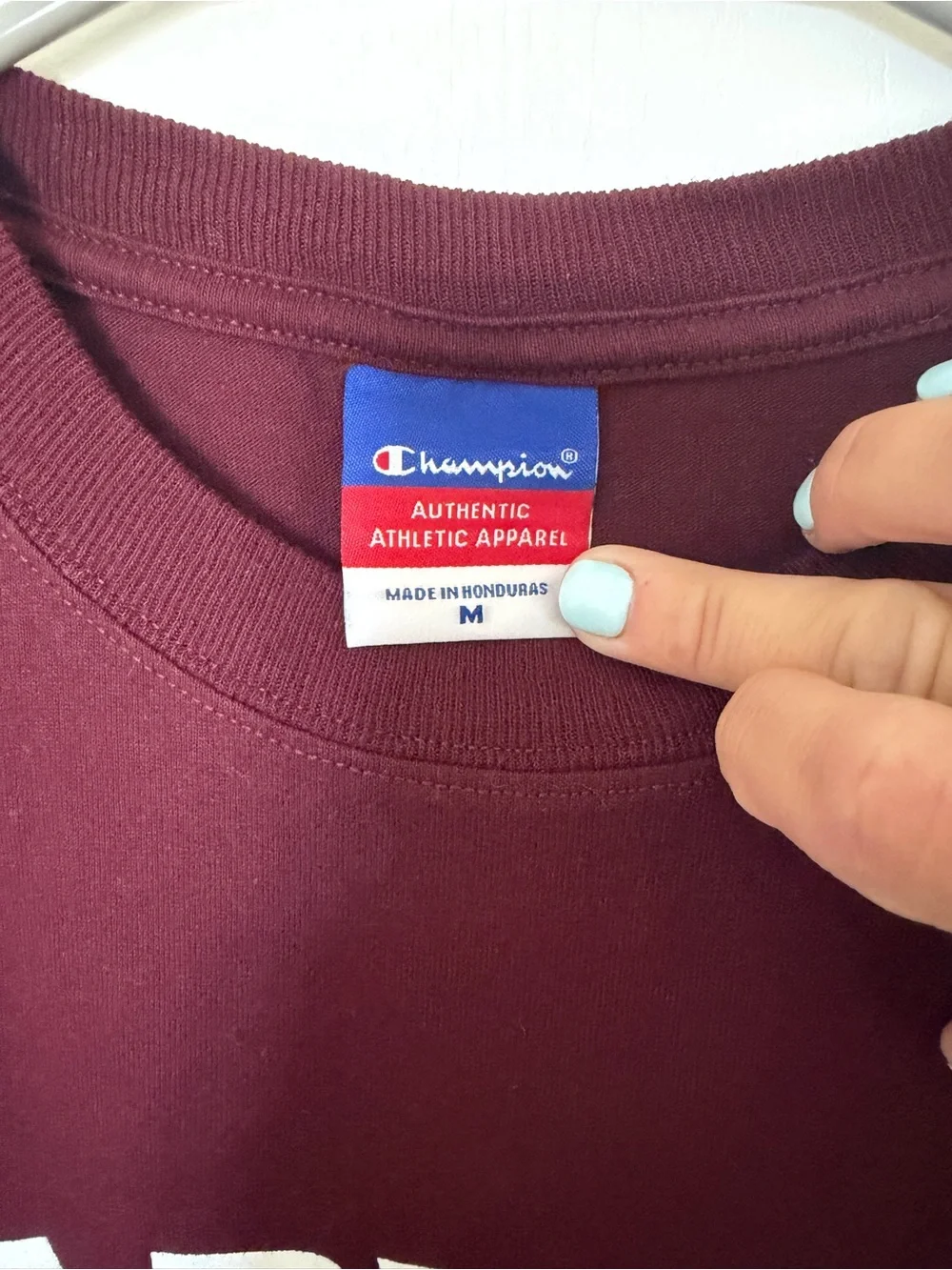 Maroon Champion Harvard Short Sleeve Tee - Picture 2 of 5